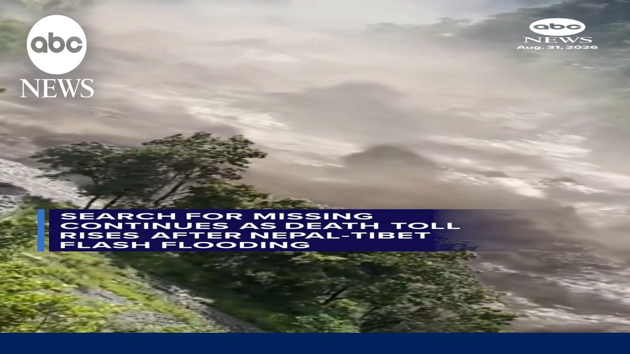 Search for missing continues as death toll rises after Nepal-Tibet flash flooding
