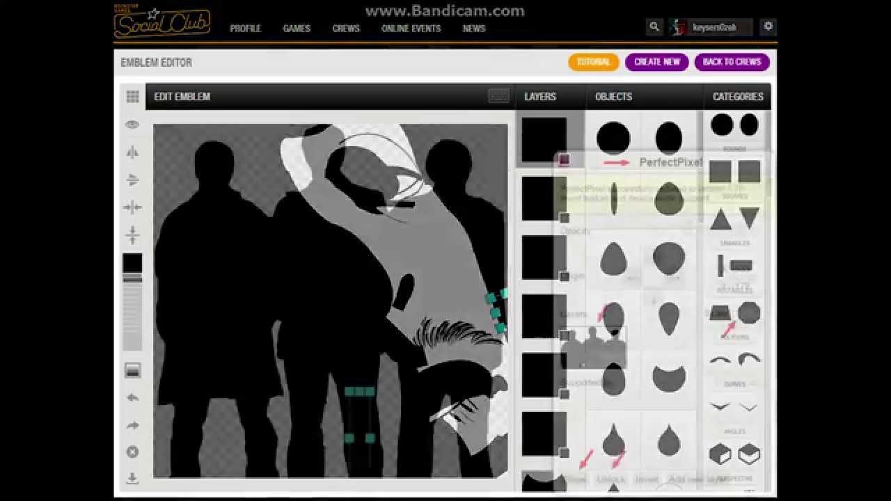 Drawing Tutorial for Gta Crew Emblem Editor