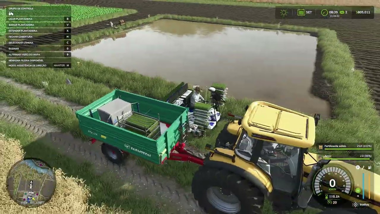 COMO FAZER UMA LAVOURA DE ARROZ IRRIGADO NO FARMING SIMULATOR 25 (TUTORIAL COMPLETO) 😲