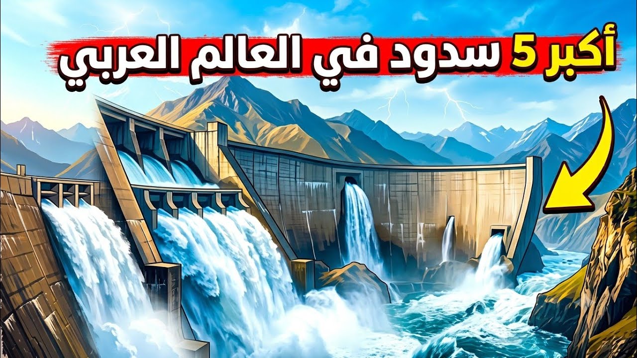 أكبر وأضخم 5 سدود في العالم العربي 🏞️/ السد الأول عبارة عن بحر 😱
