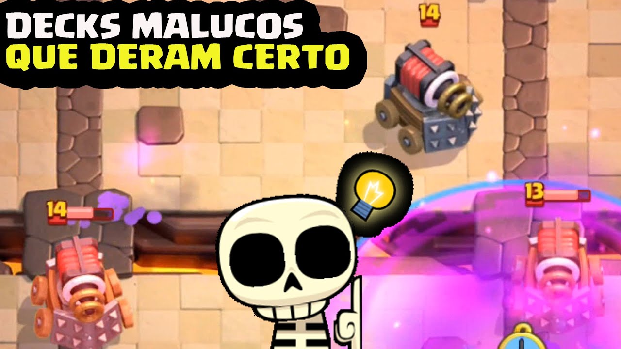 DECKS MALUCOS DANDO CERTO NO CLASH ROYALE - MOMENTOS ENGRAÇADOS