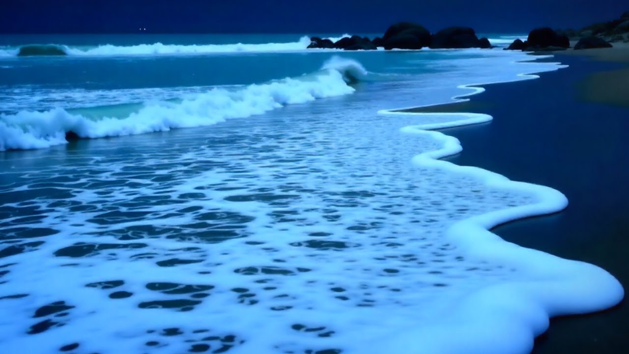 Your Mind Won’t Stop? 🌙 Night Ocean Waves to Calm You Down (LIVE)