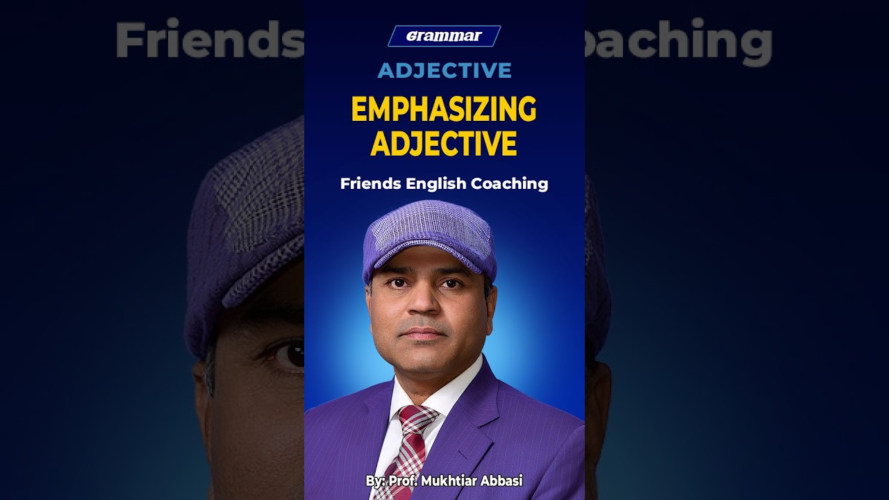 EMPHASIZING ADJECTIVE #englishgrammar #8partsofspeech #adjective 