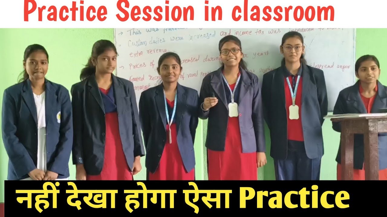 English practice session in the classroom||