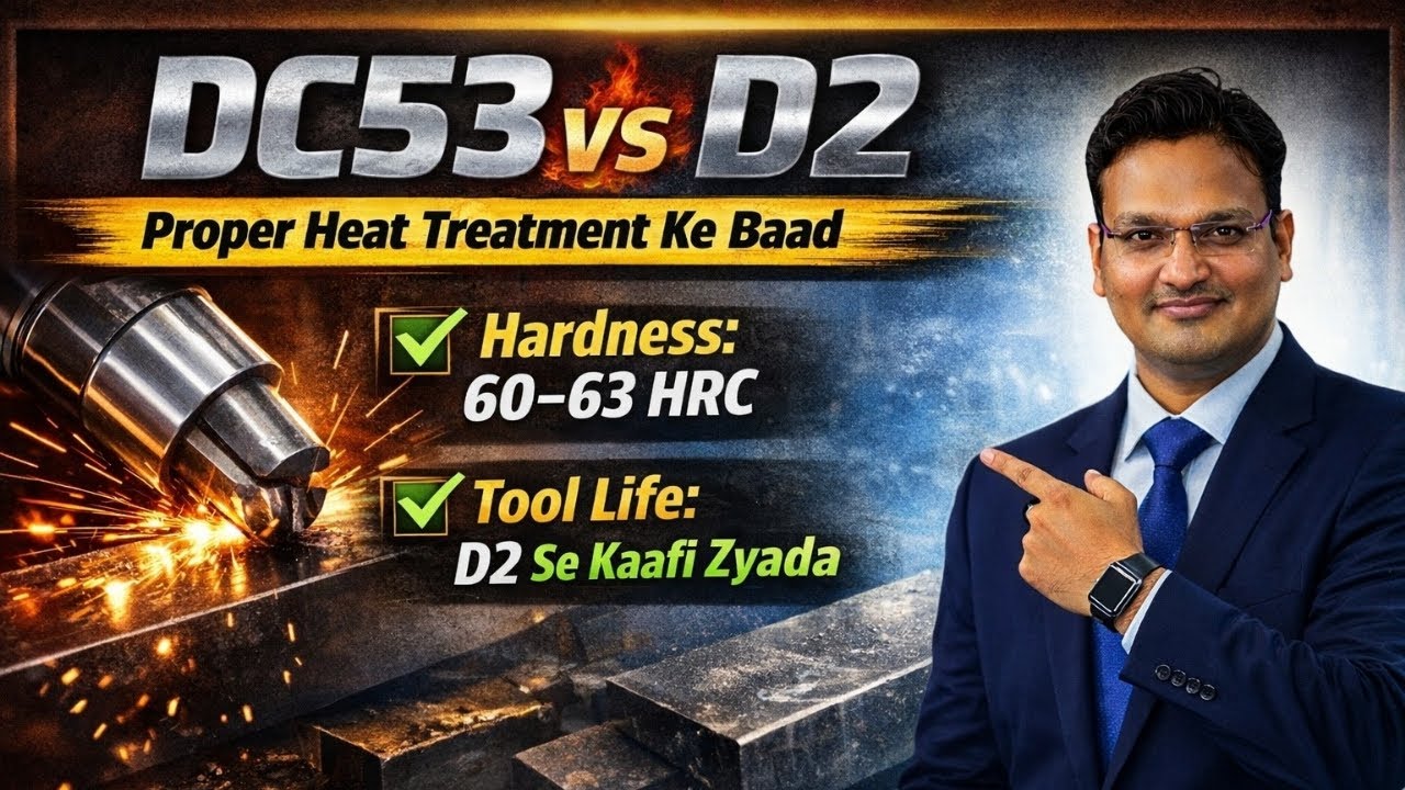 DC53 vs D2 Tool Steel | Difference, Hardness, Toughness & Best Applications