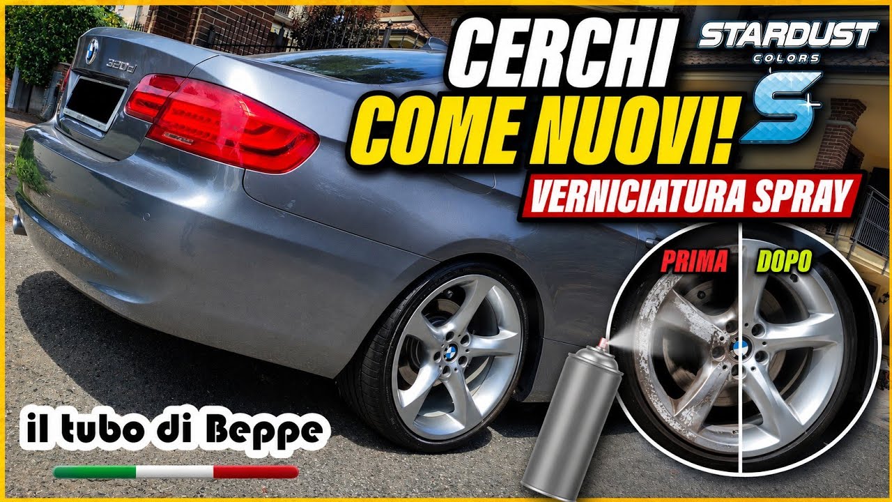 Verniciatura completa cerchi in lega BMW Style230 da 19 pollici con spray Stardustcolors #wheels