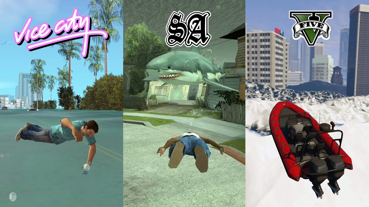 TSUNAMI in GTA Games (GTA III, VC, SA, IV, V) - Flood Mod Evolution