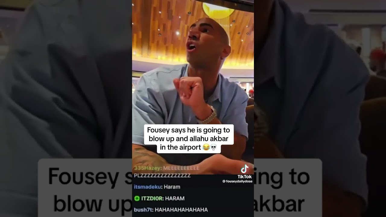 Fousey loses control in the airport 😭