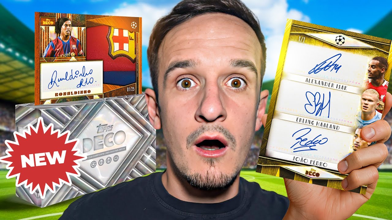 Открываю *СОВЕРШЕННО НОВУЮ* коллекционную коробку Topps UCC Deco 25/26! *АВТОГРАФ*