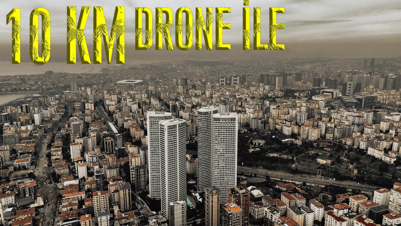 Drone ile 10KM  Maltepe Sahilden Göztepe'ye Kadar.