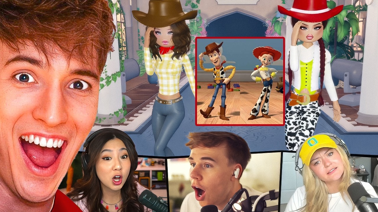 We Turned DRESS TO IMPRESS into a 2v2 (Multi POV) ft. Fuslie, Blau, BrookeAB, Curtis, & Capped