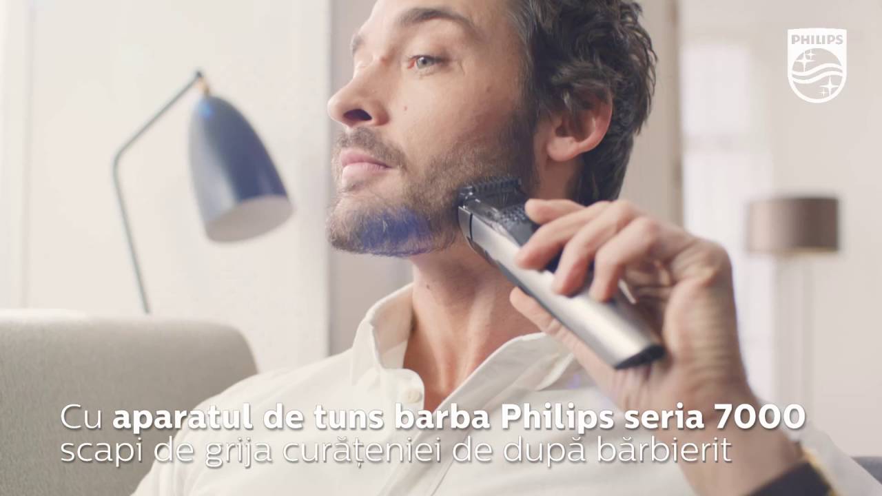 Aparatul de tuns barba Philips BT7210 cu sistem integrat de aspirare