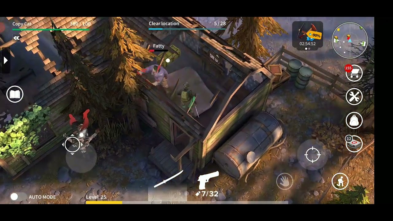 Forest Edge Stay Alive zombie Survival Harvest tree best place to get Wood fast to Upgrade base