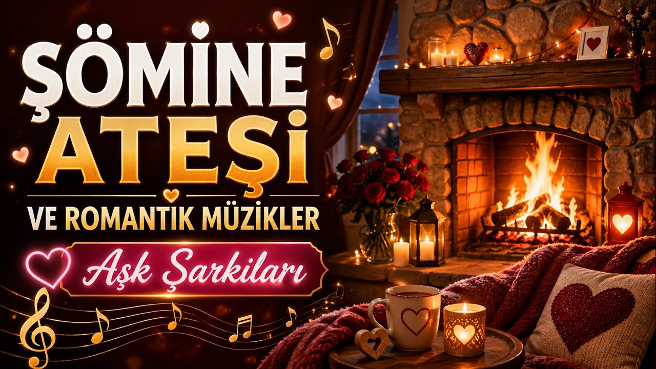 ŞÖMİNE ATEŞİ VE ROMANTİK MÜZİKLER (Aşk Şarkıları)