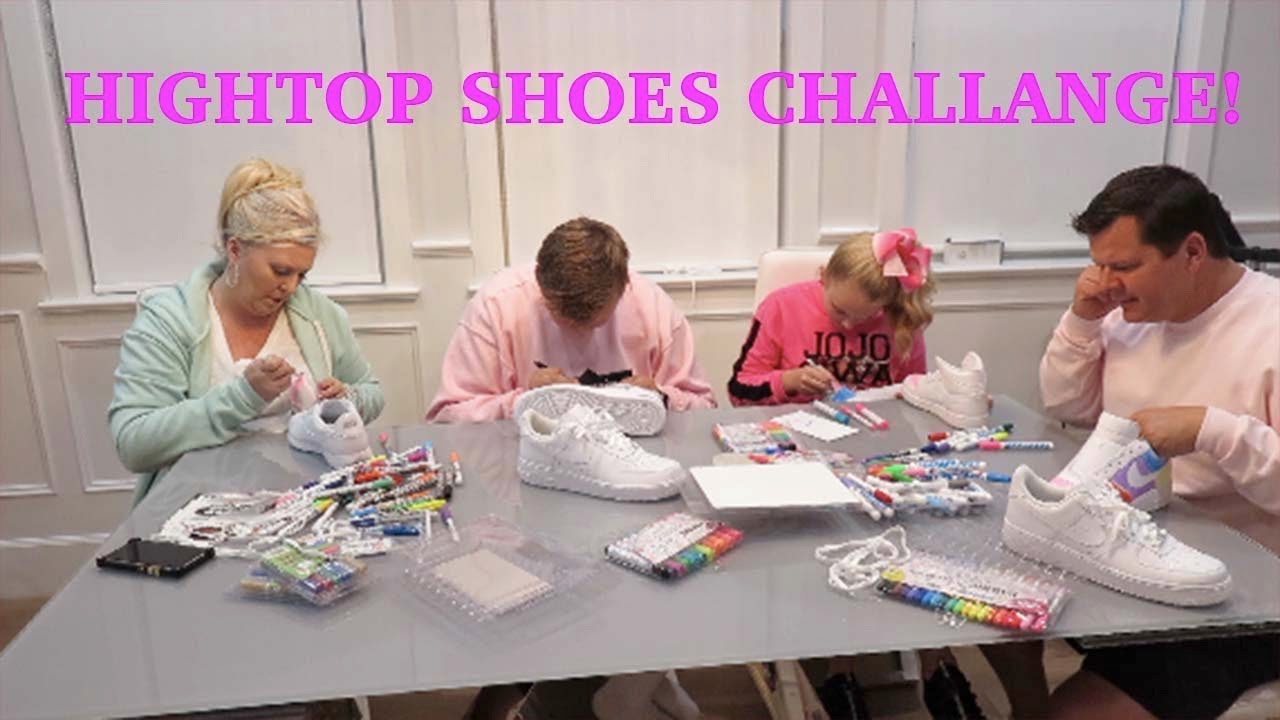 CUSTOM HIGHTOP SHOES CHALLENGE!!!