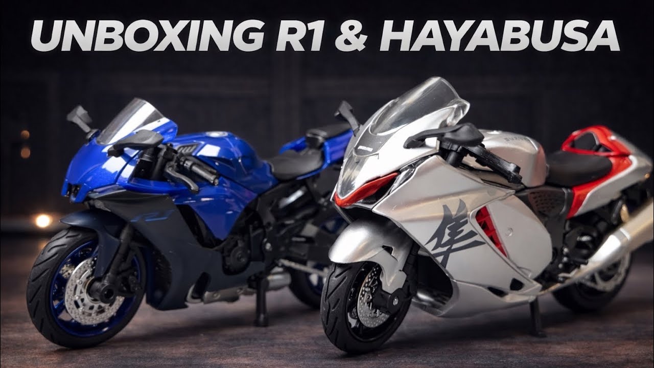 Suzuki Hayabusa & Yamaha R1 1:18 Diecast Unboxing | Detailed Review