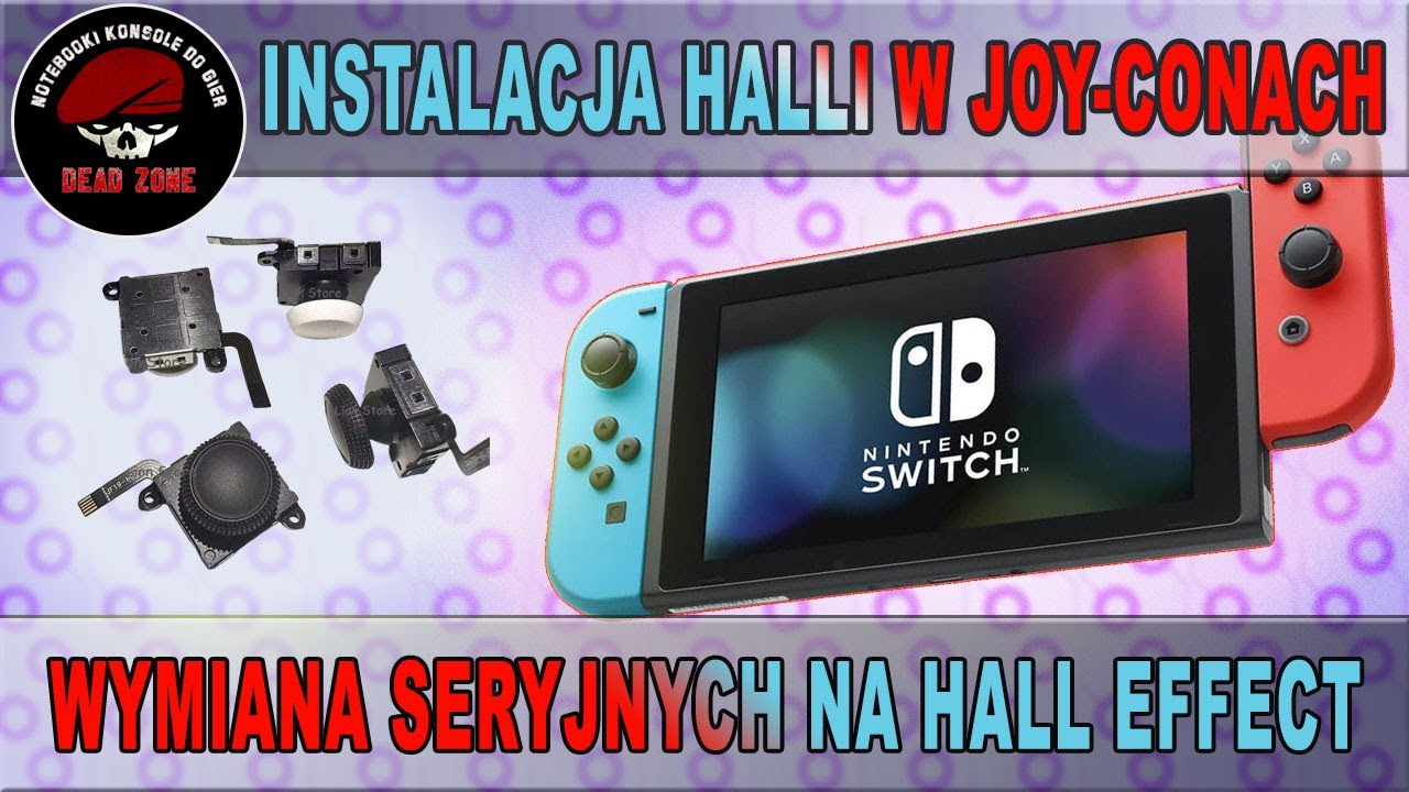 Nintendo Switch wymiana analogów w Joy-Con