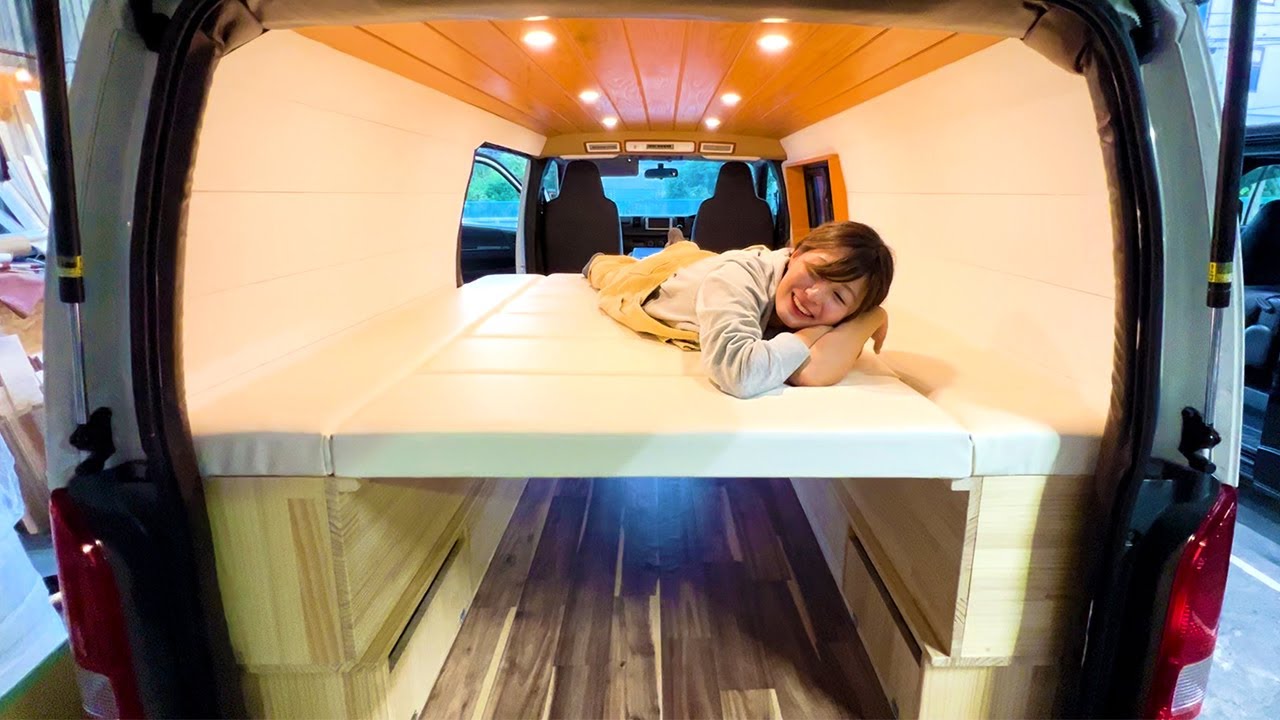 ​Кровать с ящиками для Toyota Hiace. Превращается в стол!​