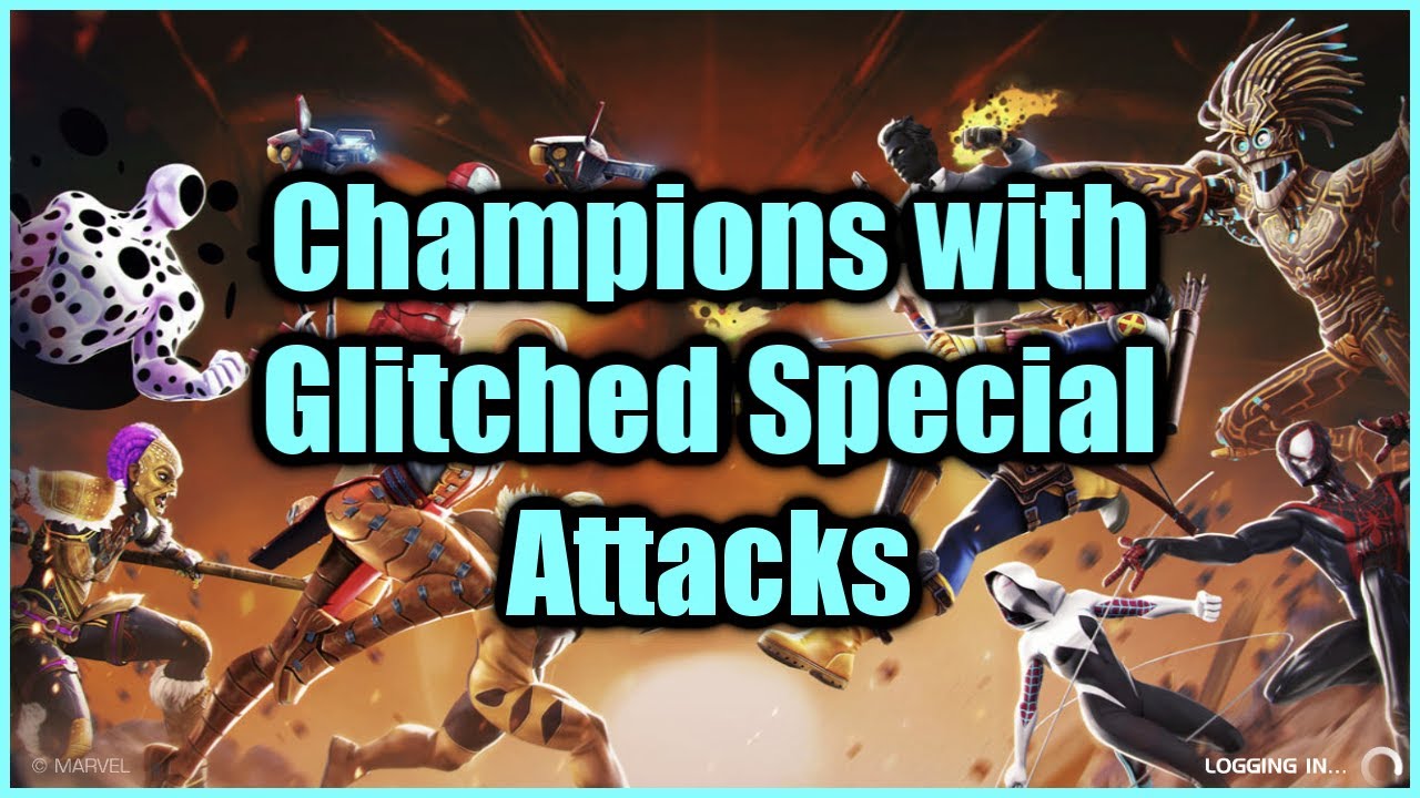 Champions with Glitched Special Attack Animations | Marvel Contest of Champions