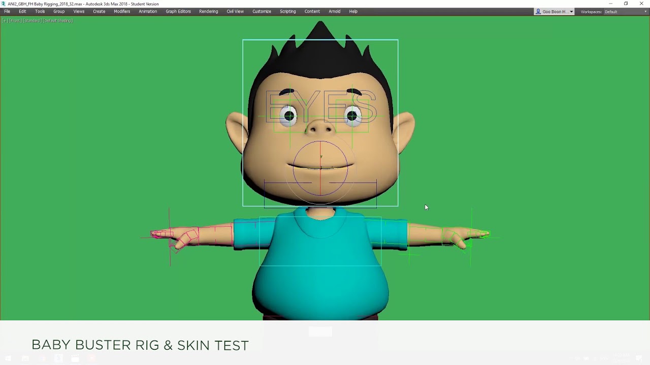 ANIMATION - RIGGING I Goo Boon Han (Student from Camou Academy Of Media Arts)