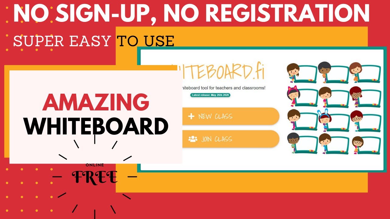 Amazing Online Whiteboard with Collaboration and its FREE!