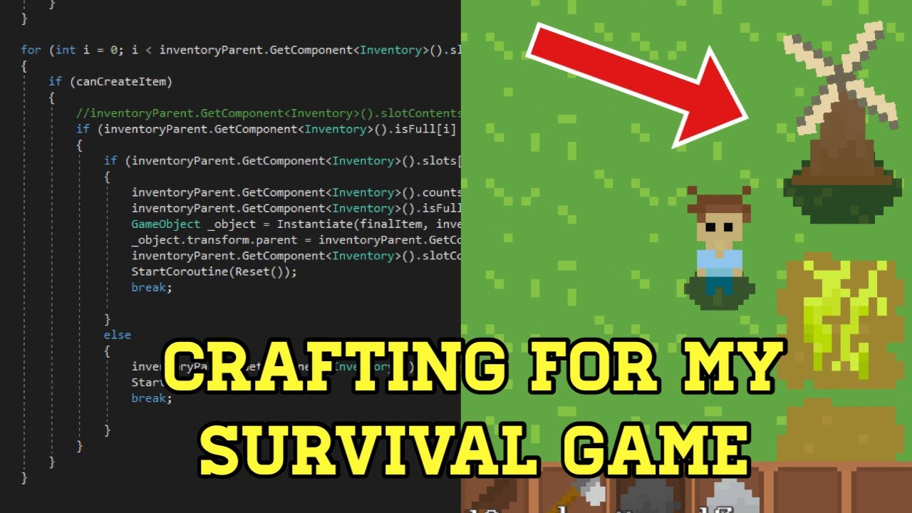 Devlog #3 - Making a Crafting System (For my Survival Game)