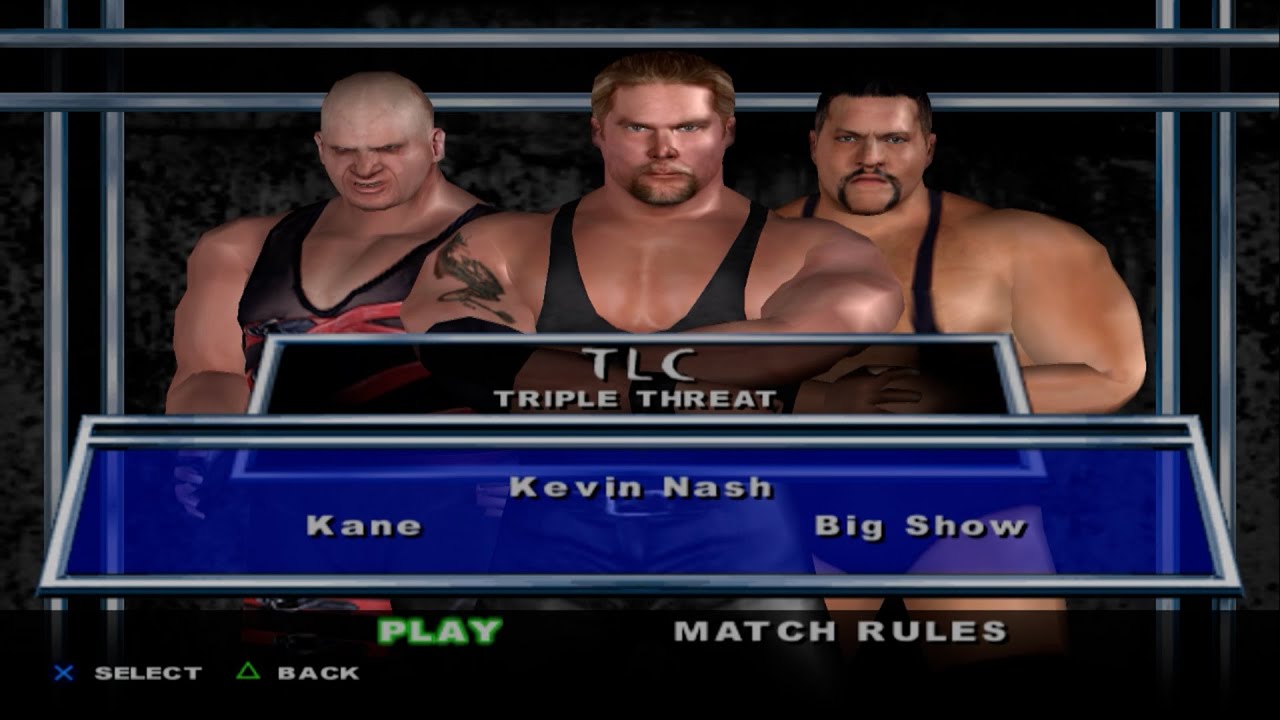 WWE SmackDown! Here Comes the Pain - Kane VS Kevin Nash VS Big Show (TLC)
