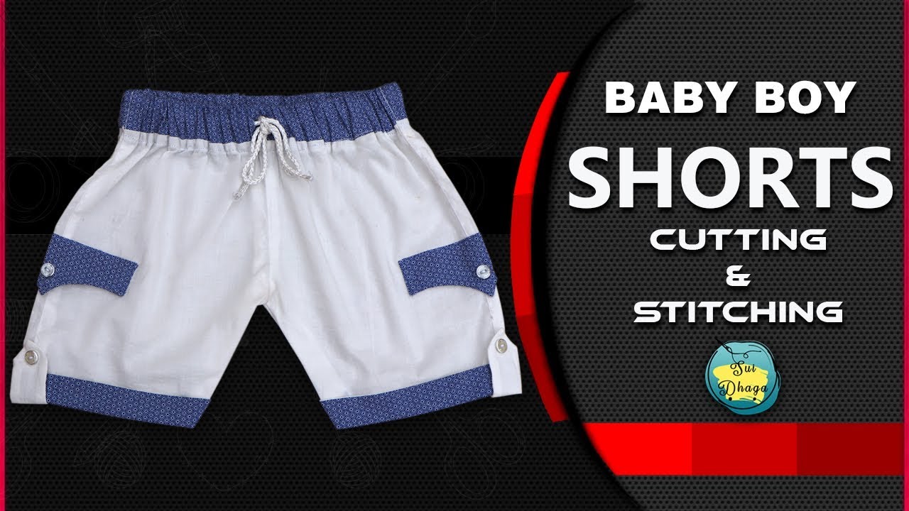 Ready-made Style Baby Boy Shorts Cutting and Stitching Full Tutorial in Hindi/Urdu