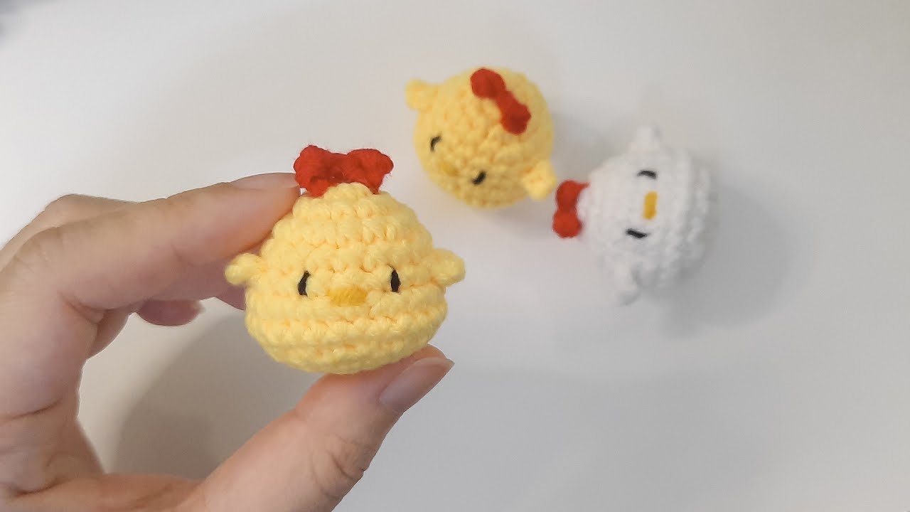 🐥 Keychain Baby Chicken 🐥 | tiny chicken | How to Crochet