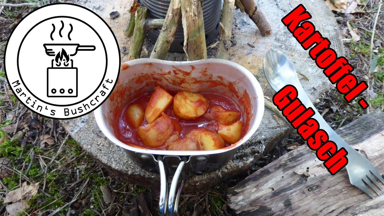 Kartoffelgulasch kochen | Martin´s Bushcraft