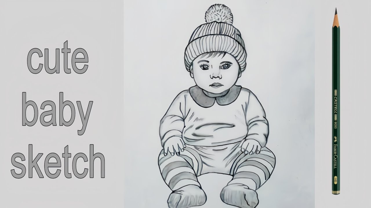 How to Draw a Cute Baby Face | Realistic Sketch Tutorial