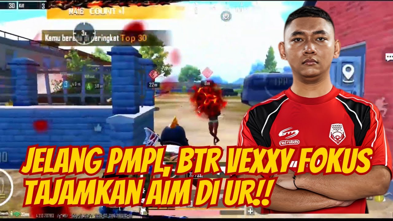 BTR Vexxy Panaskan Aim di UR Jelang PMPL 🥶😱 #pubgmobile 