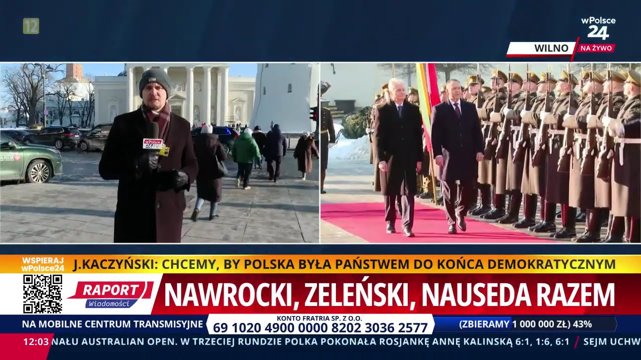 Nawrocki, Zełenski, Nausėda razem! Relacjonujemy na żywo z Wilna!