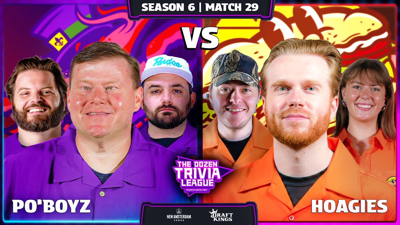 Po'Boyz vs. Hoagies | Season 6, Match 29 - The Dozen Trivia League