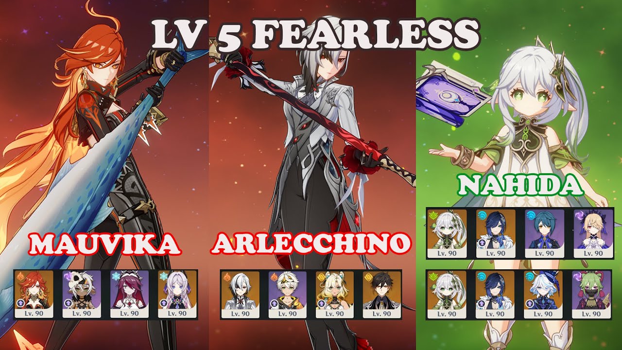 Stygian Onslaught Fearless | Mauvika | Arlecchino | Nahida | Genshin Impact 5.8 | Tips & Tricks