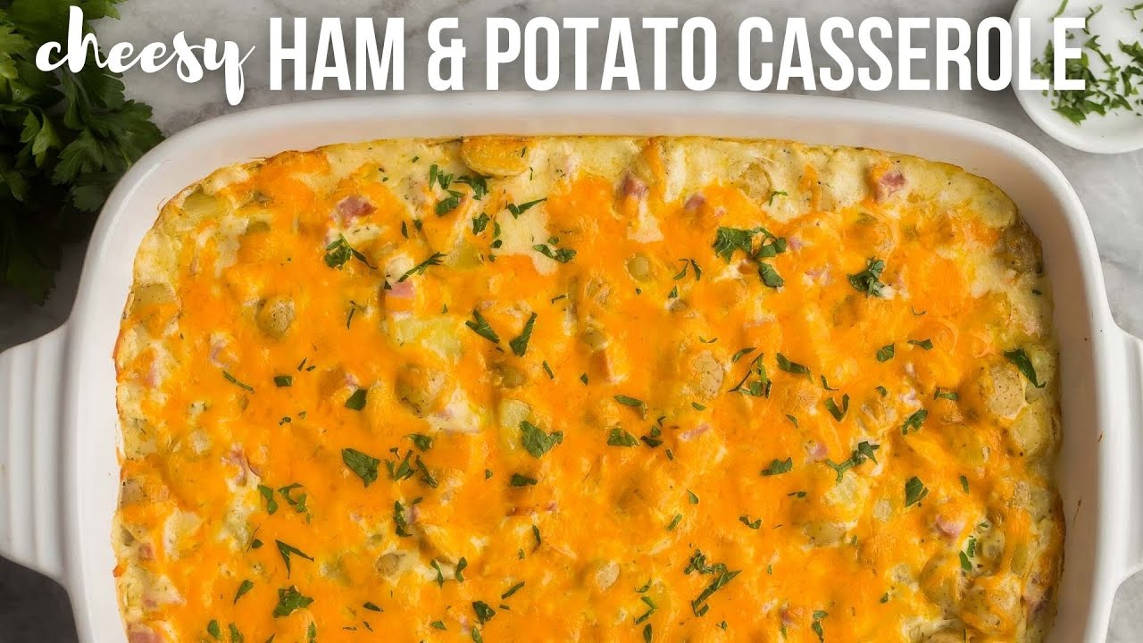 CHEESY Ham and Potato Casserole (make ahead) | The Recipe Rebel