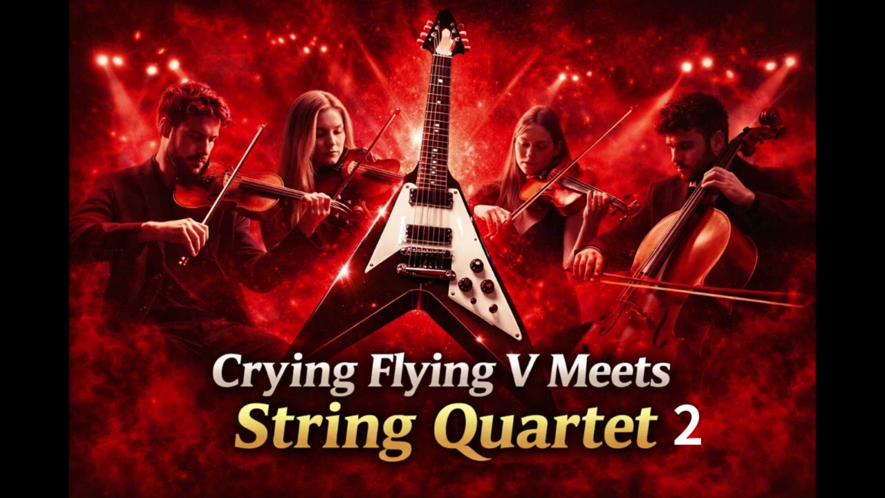 Crimson Rebirth | Epic String Quartet Rock with Crying Flying V(Epic Chamber Rock)