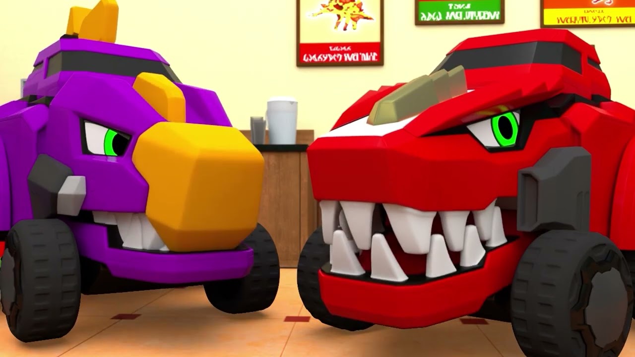 Dino Masters Fights Against Mirror Monster | Dinocore Full Episode | Superhero Cartoons