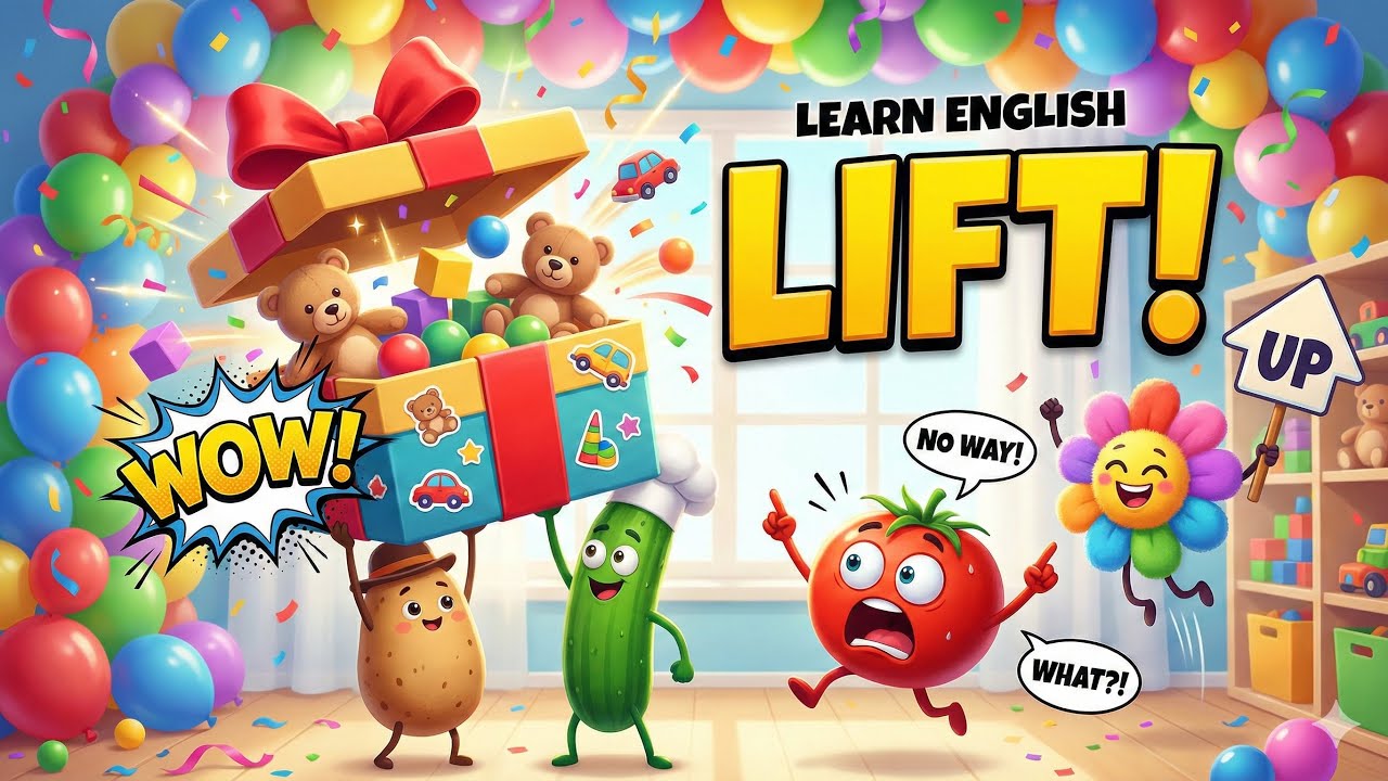 LIFT! ⭐ Learn English Words for Kids | Munchko Friends