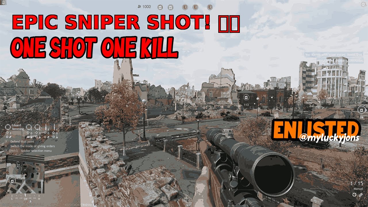 Enlisted: EPIC SNIPER SHOT | newbie #enlistedgame #enlisted #viralvideo #youtube
