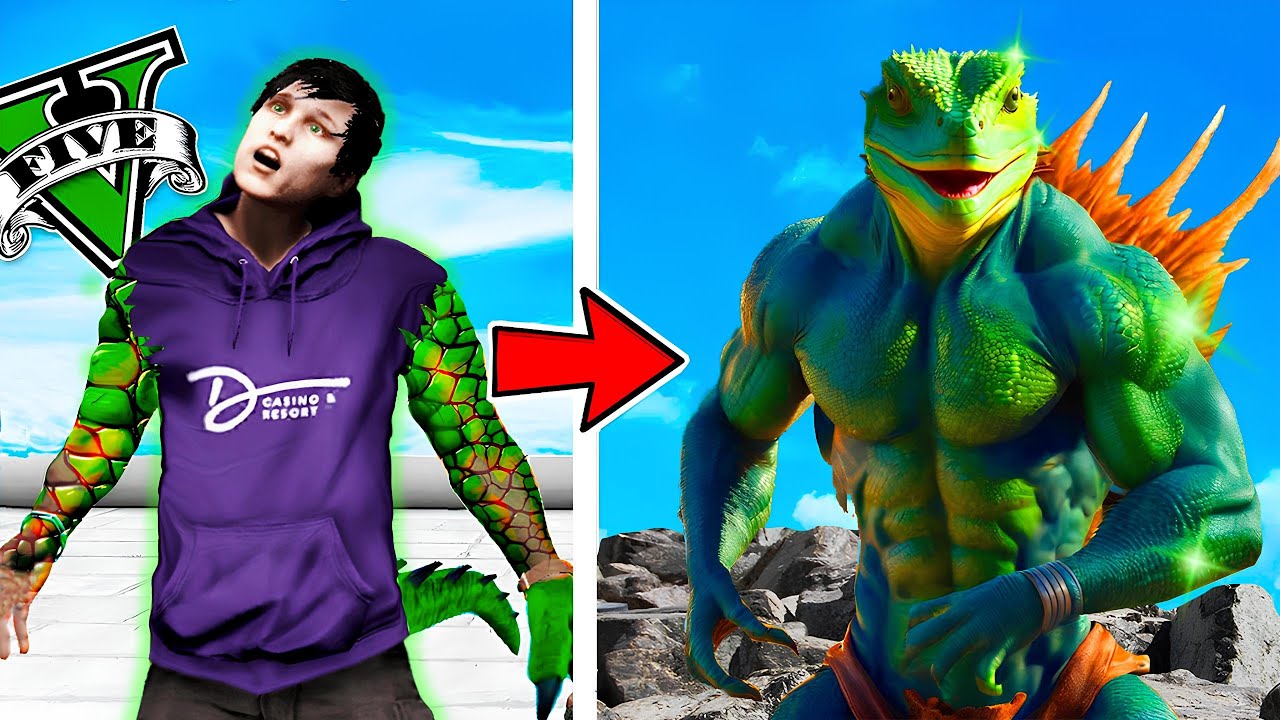ကျွန်တော် ပုတ်သင်ညိုလူသားဖြစ်ခဲ့တယ် | I become Lizard in GTA V | SMART On Live