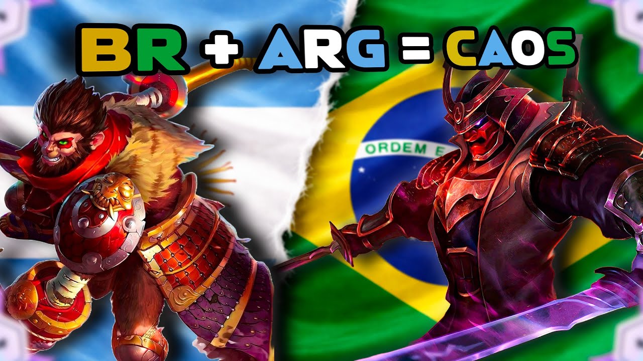 Brasil e Argentina Imparáveis no Wild Rift ¡Dúo Tryhard Sem Limites! - LoL WR