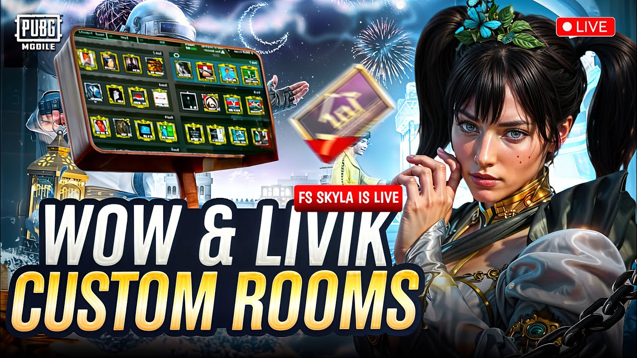 PUBGM LIVE |UC WOW CUSTOM ROOMS💗✨#pubgmobile #pubgmnextstarprogram #pubgms28 #pubgm2026h1 #pubgmwow