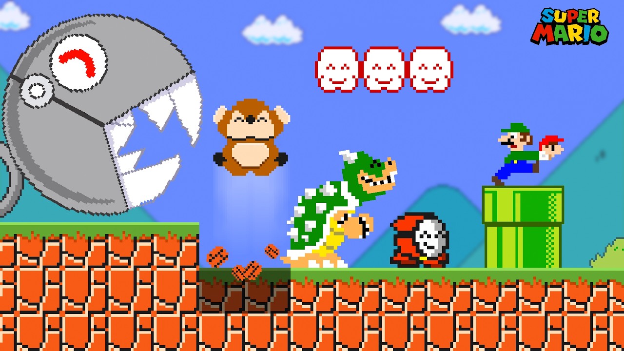 Когда враги помогают крошечному Марио в Super Mario Bros.
