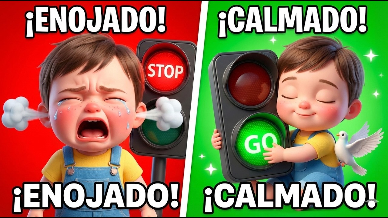 El SEMÁFORO de las EMOCIONES 🔴🟡🟢 Canción Infantil para Niños con Melodín