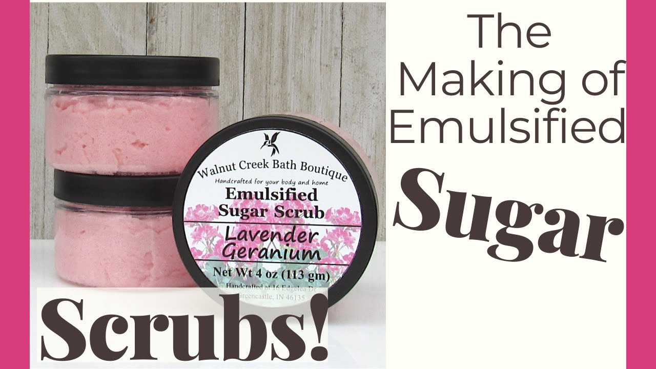 How to Make Emulsified Sugar Scrubs Using Essential Oils | Lavender & Geranium