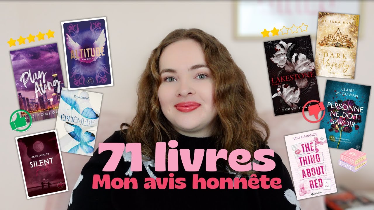 Toutes mes LECTURES de 2025 (71 livres!!) + mon avis 100% honnête