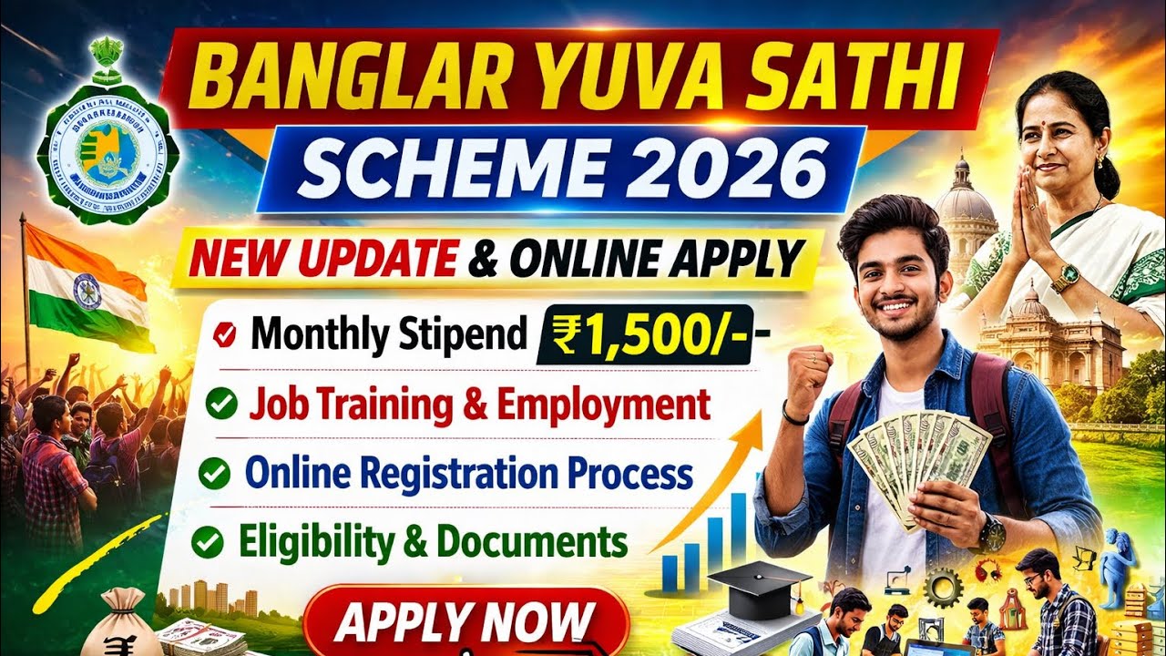 Banglar Yuva Sathi Scheme 2026: full vlog 