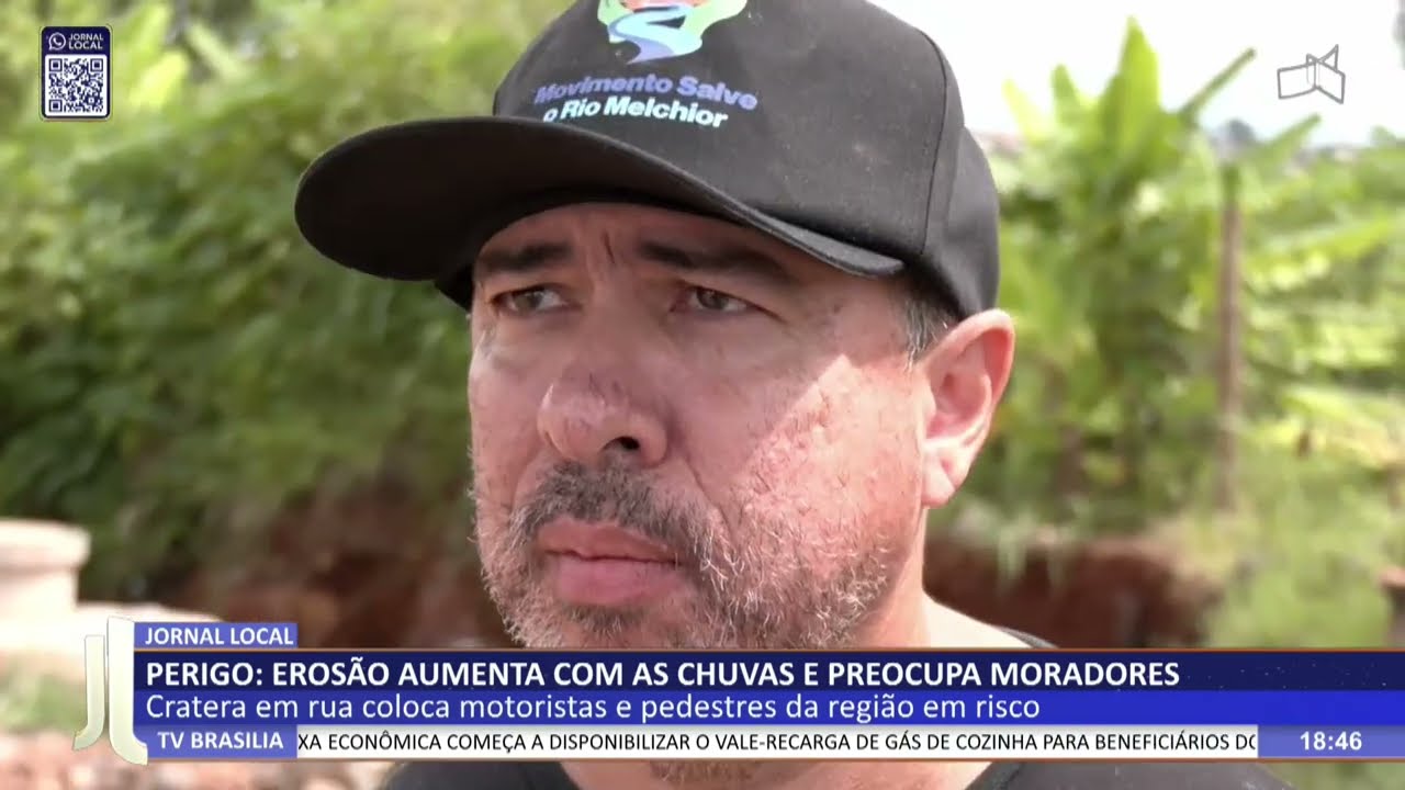 JL - Perigo: erosão aumenta com as chuvas e preocupa moradores