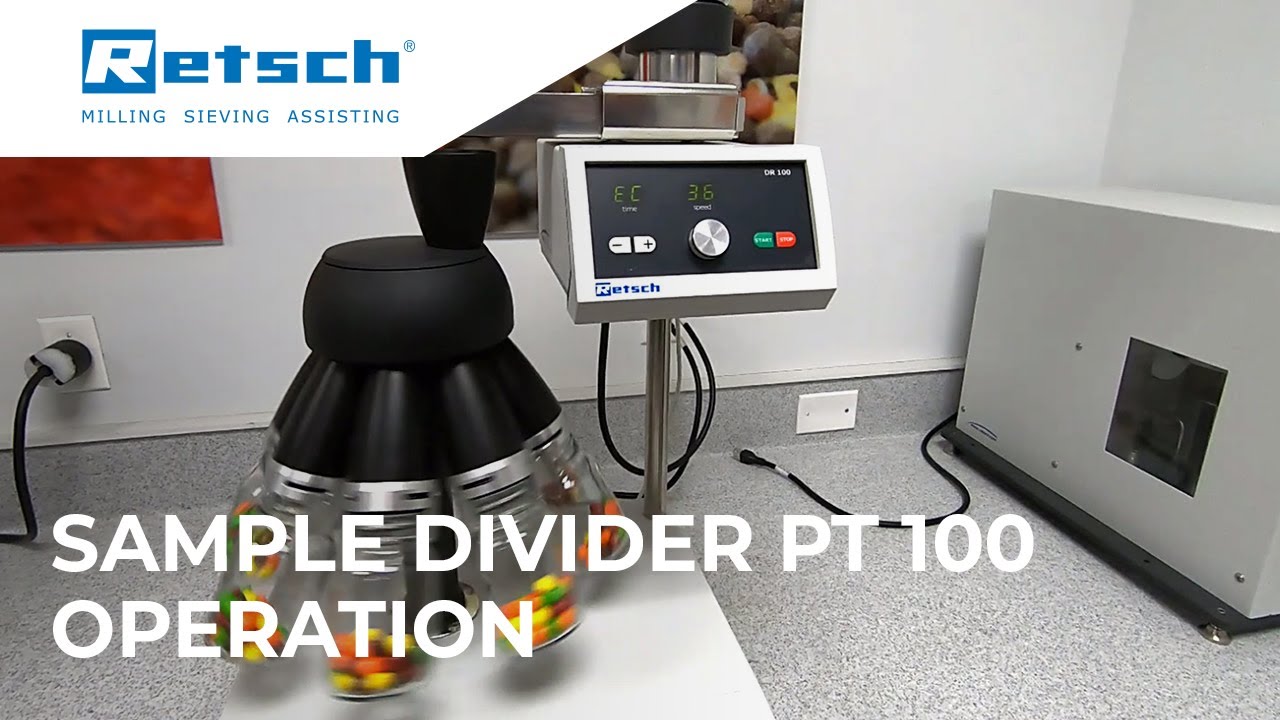 Sample Divider PT 100 - Operation #RETSCH #sampledivider #laboratoryinstruments